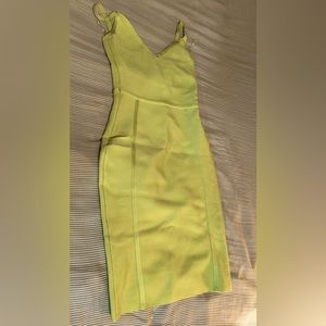 Lime green bandage dress size small